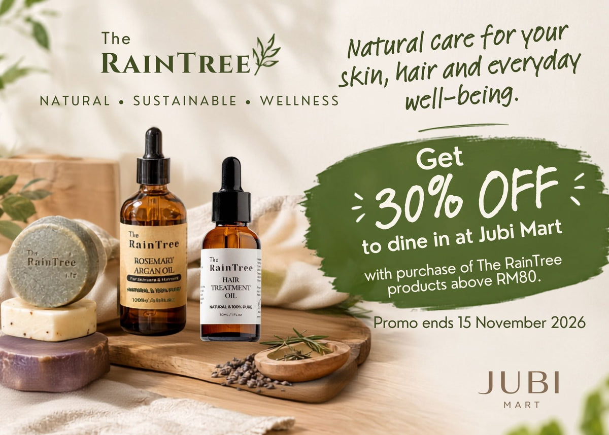 The RainTree x Jubi Mart 30% voucher Dine In at Jubi Mart